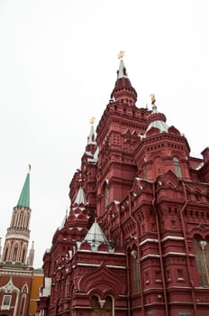 The architectural monument built in Moscow, Russia