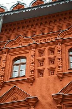 The architectural monument built in Moscow, Russia