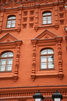 The architectural monument built in Moscow, Russia