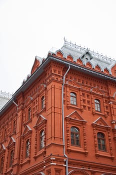 The architectural monument built in Moscow, Russia