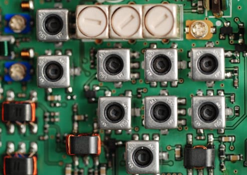 stock pictures of electronic components and boards