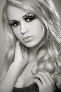 Portrait of attractive and beautiful young sexy girl