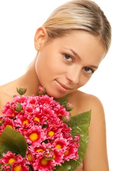 Portrait of beautiful woman before spa treatment