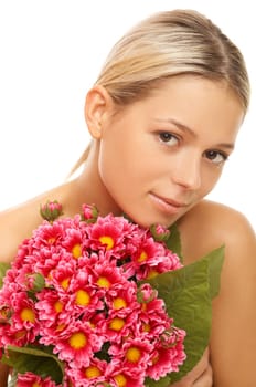 Portrait of beautiful woman before spa treatment