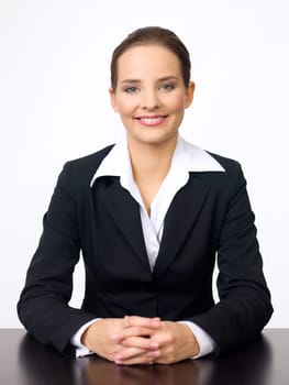 Portrait of beautiful and young business woman