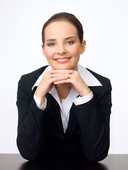 Portrait of beautiful and young business woman