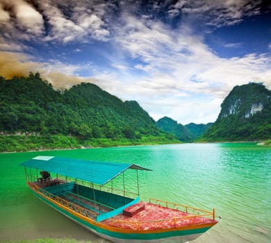Thang Hen lake. Province Cao Bang. Vietnam