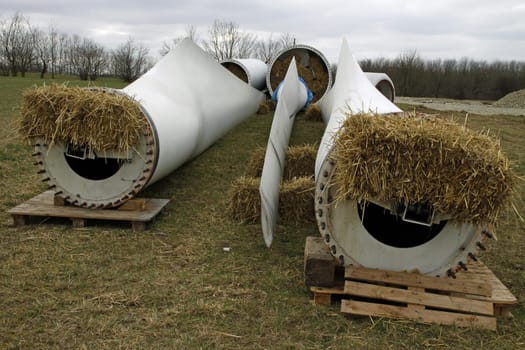 Wind turbine dismantling Saalberg (Alverdissen)