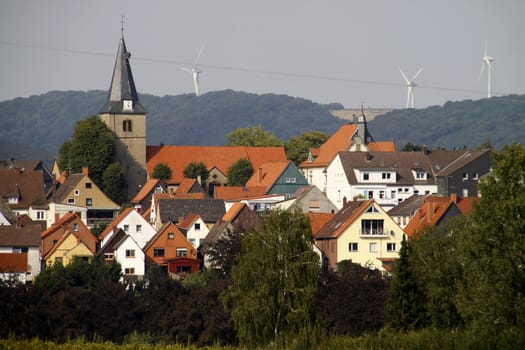 View of Barntrup from the cemetery