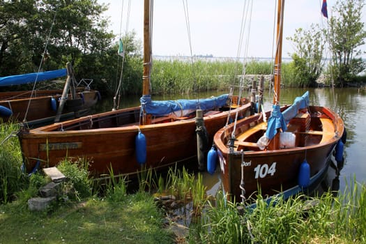 Sailing boats in the Steinhuder Meer