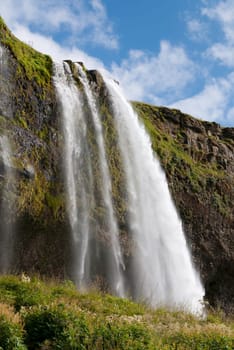 Seljalandsfoss waterfall in southern Iceland