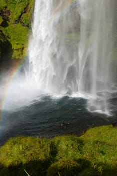 Seljalandsfoss waterfall in southern Iceland