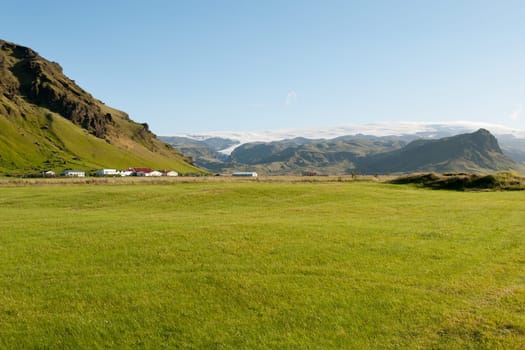 Vatnajokull glacier in Iceland Vik