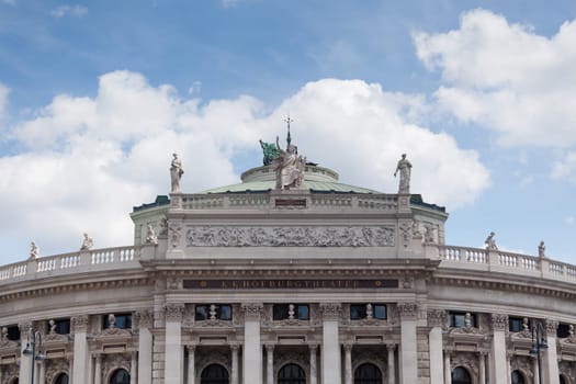 Burgtheater Vienna,historic building and landmark on the Ring Strasse