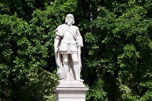Statue of Niklas Graf Salm,sculpture on Vienna's Rathausplatz