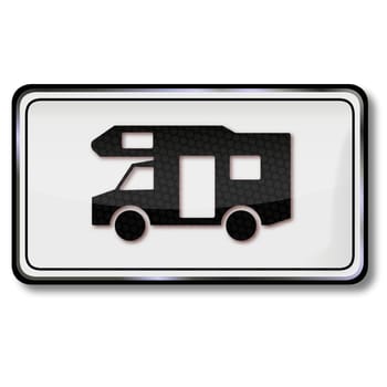 Traffic sign motorhome