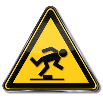 Trip hazard sign