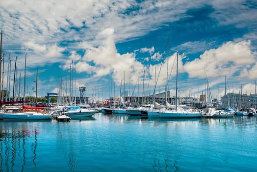 Yacht berth in Barcelona. Spain
