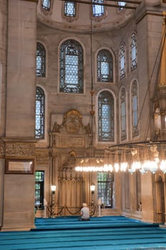 interior of Eyup Sultan mosque in istanbul