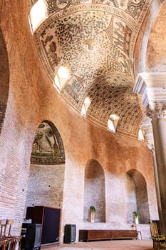 View of the annular vault of the mausoleum church of Santa Costanza, Rome