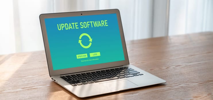 Software update on computer for modish version of device software upgrade