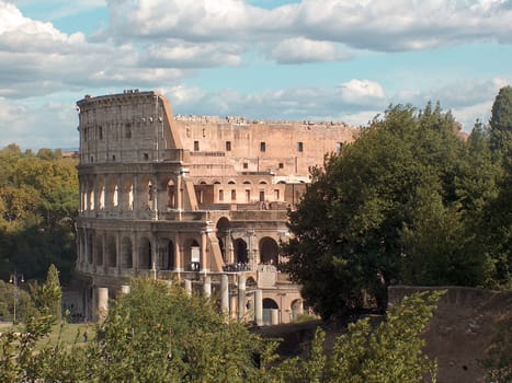 The Coliseum in Rome, Italy.
