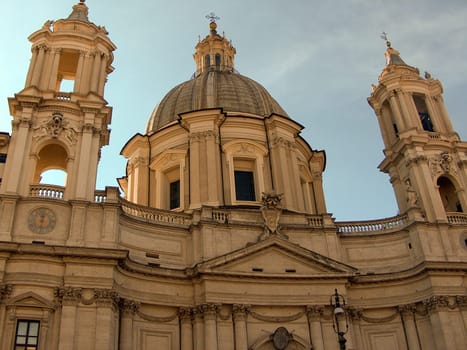 The Palazzo Pamphilj at Piazza Navona in Rome, Italy.