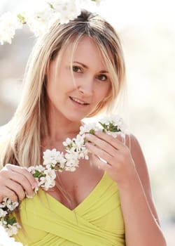 happy woman outdoors