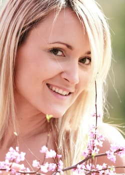 happy woman outdoors