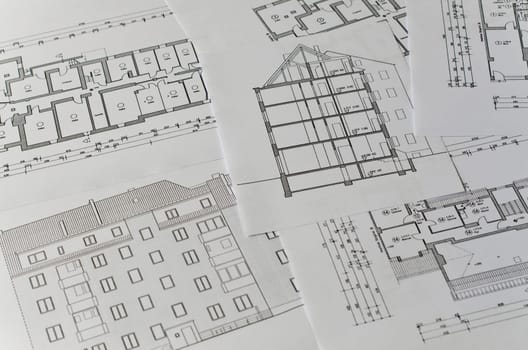 Building plans as background