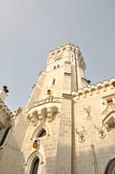 Castle Hluboka in Krumlov in Czech Republic.