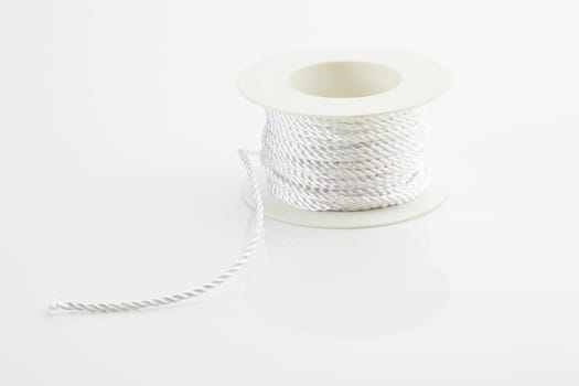 by a thread