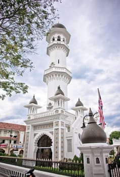 the kapitan keling mosque in penang malaysia.