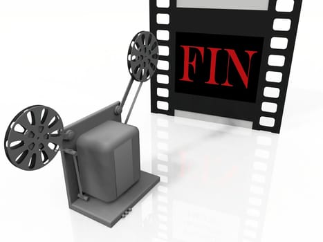 the projector and the film