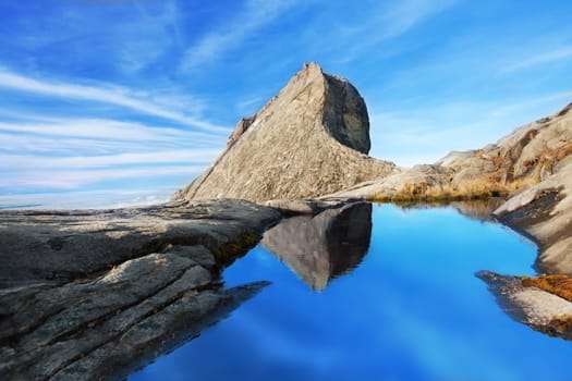 St. John's peak at Mount Kinabalu. Sabah. Borneo. Malaysia