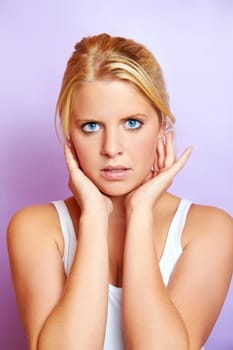 Portrait of a pretty young woman