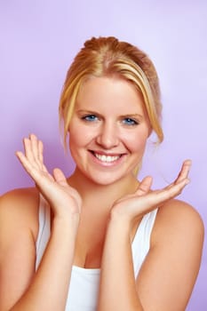 Portrait of a pretty young woman
