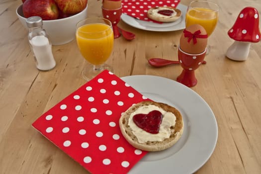 Love-made breakfast