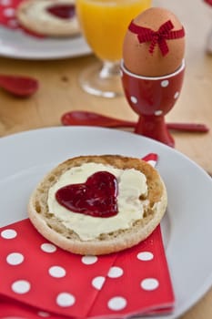 Love-made breakfast
