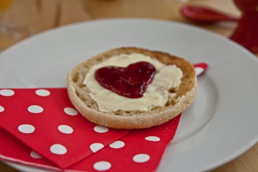 Love-made breakfast