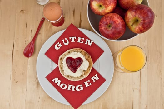 Love-made breakfast