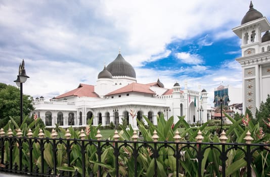 the kapitan keling mosque in penang malaysia.