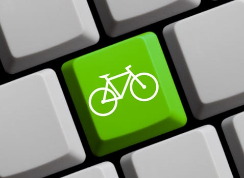 Bicycle icon on keyboard