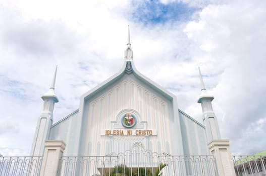 catholic white church in Naga city, Philippines. Iglesia ni cristo means in Philippine language (tagalog) church of christ. It stands for the largest independent christian church in asia.