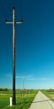 Path Mast Electricity Road