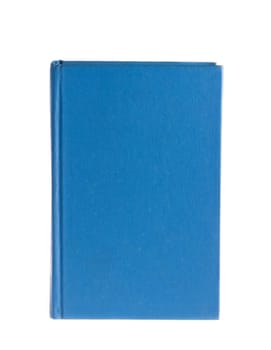 Blue book isolated on white background