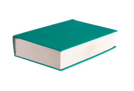 green book isolated on white background