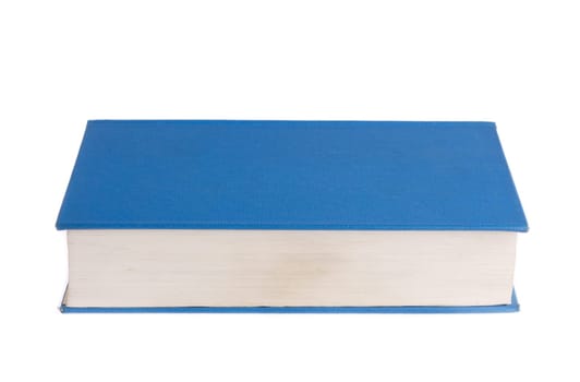 Blue book isolated on white background