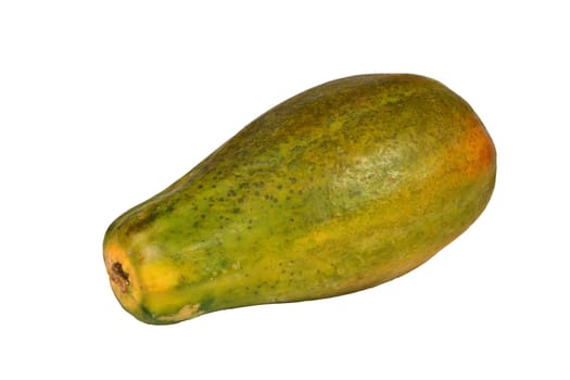 Papaya on white background
