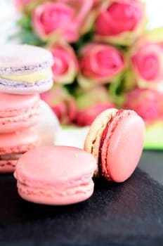 shaped macaroons for valentine&#039 s day or mother&#039 s day